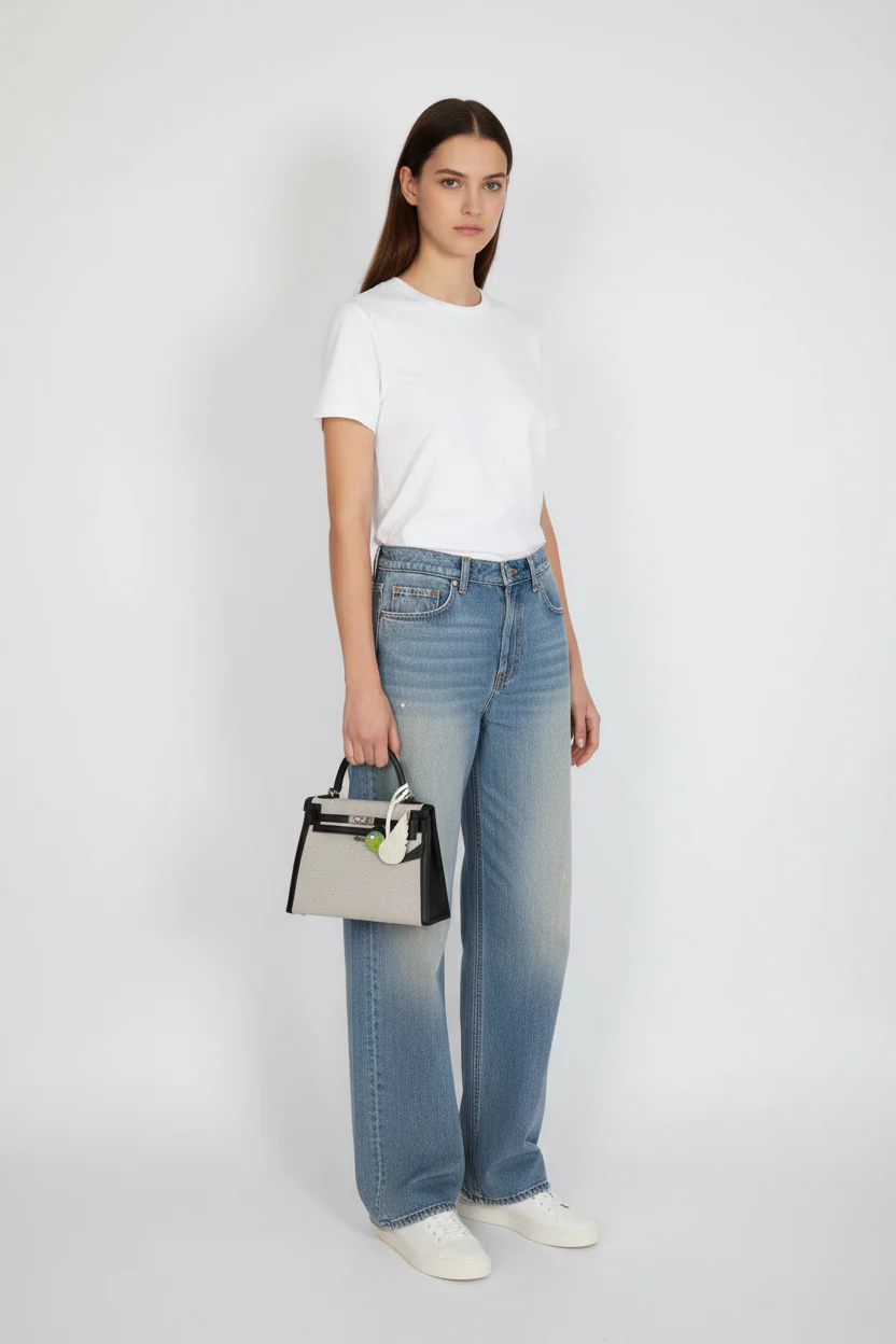 Hermès Kelly 25 Sellier Toile H Noir Swift Palladium Hardware