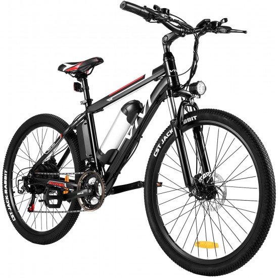 Electric Bike 26″ Electric Mountain Bike, 500W/350W Ebike for Adults 20MPH Electric Bicycle/Electric Commuter Bike with Removable 12.5Ah/8Ah Lithium-Ion Battery, 21 Speed
