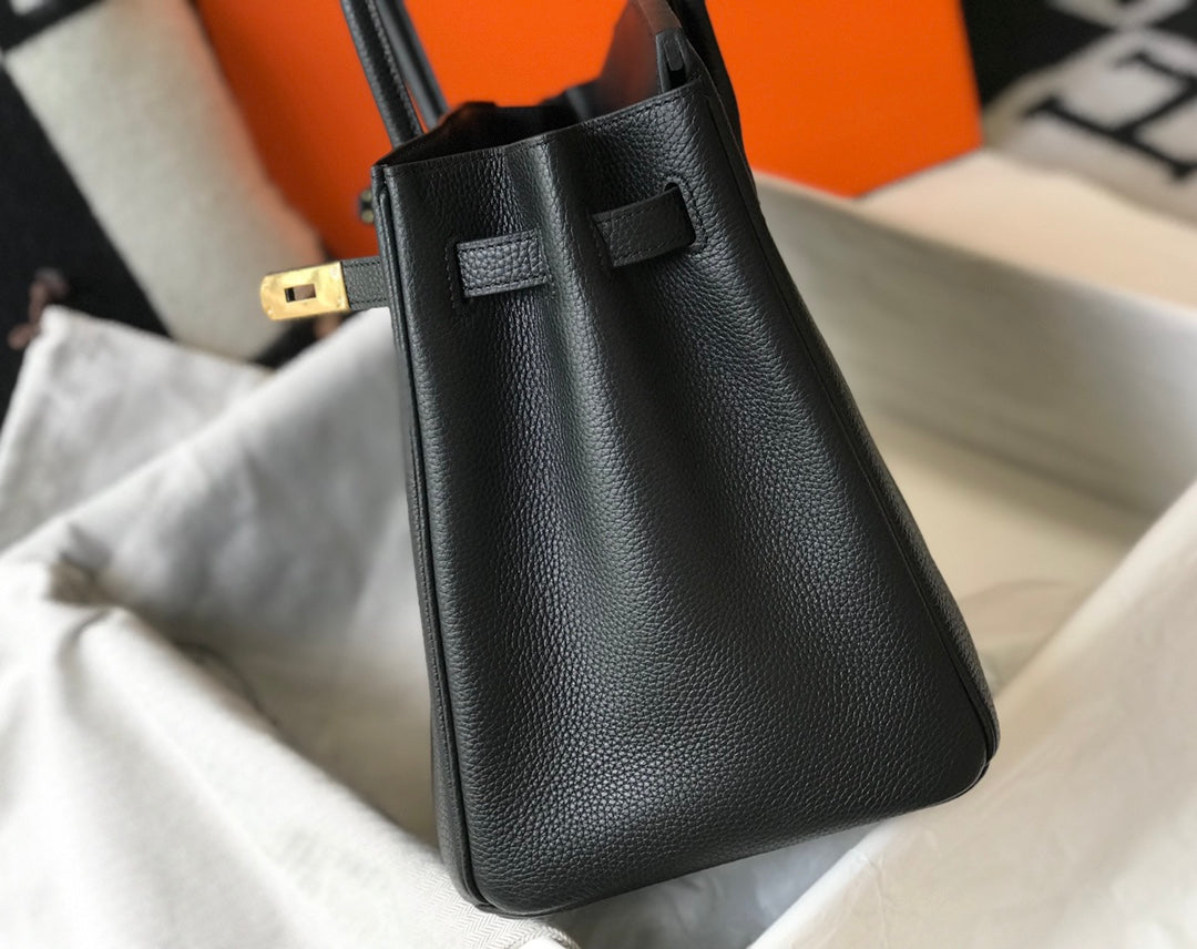 Hermes Birkin 30Cm Black Togo Leather Gold Hardware