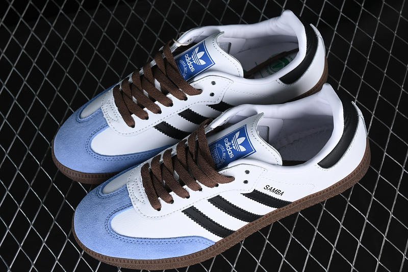 Adidas Samba Vegan White/Black/Blue GP8366
