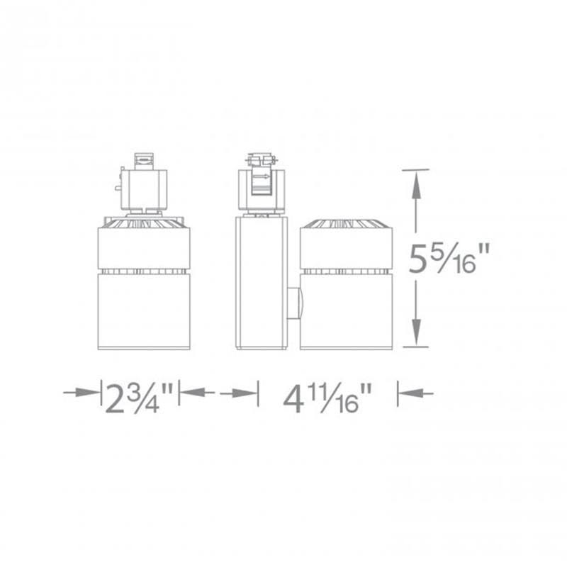 WAC Lighting - H-1023N-835-BN Exterminator II LED Track Head