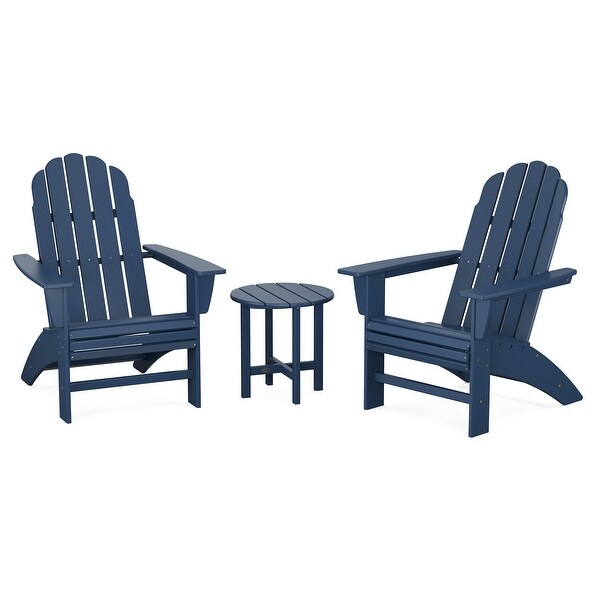 POLYWOOD Vineyard 3Piece Curveback Adirondack Set
