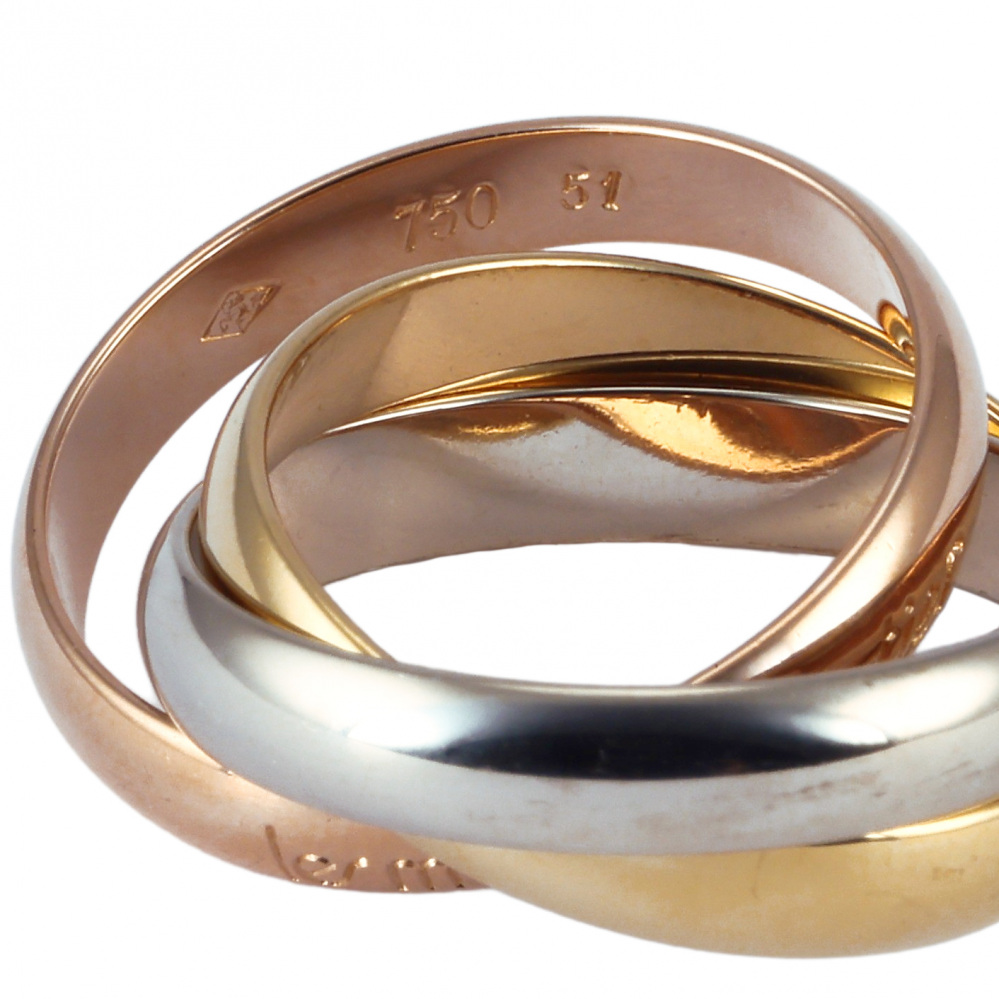 Cartier Trinity Ring Tri-Gold