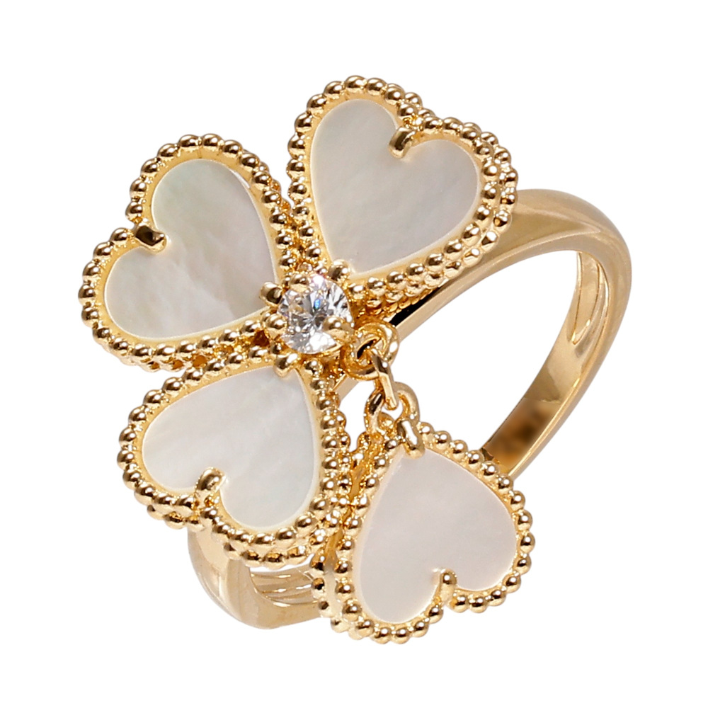 Van Cleef & Arpels Sweetheart Heart Ring 18K Yellow Gold VCARN5P300