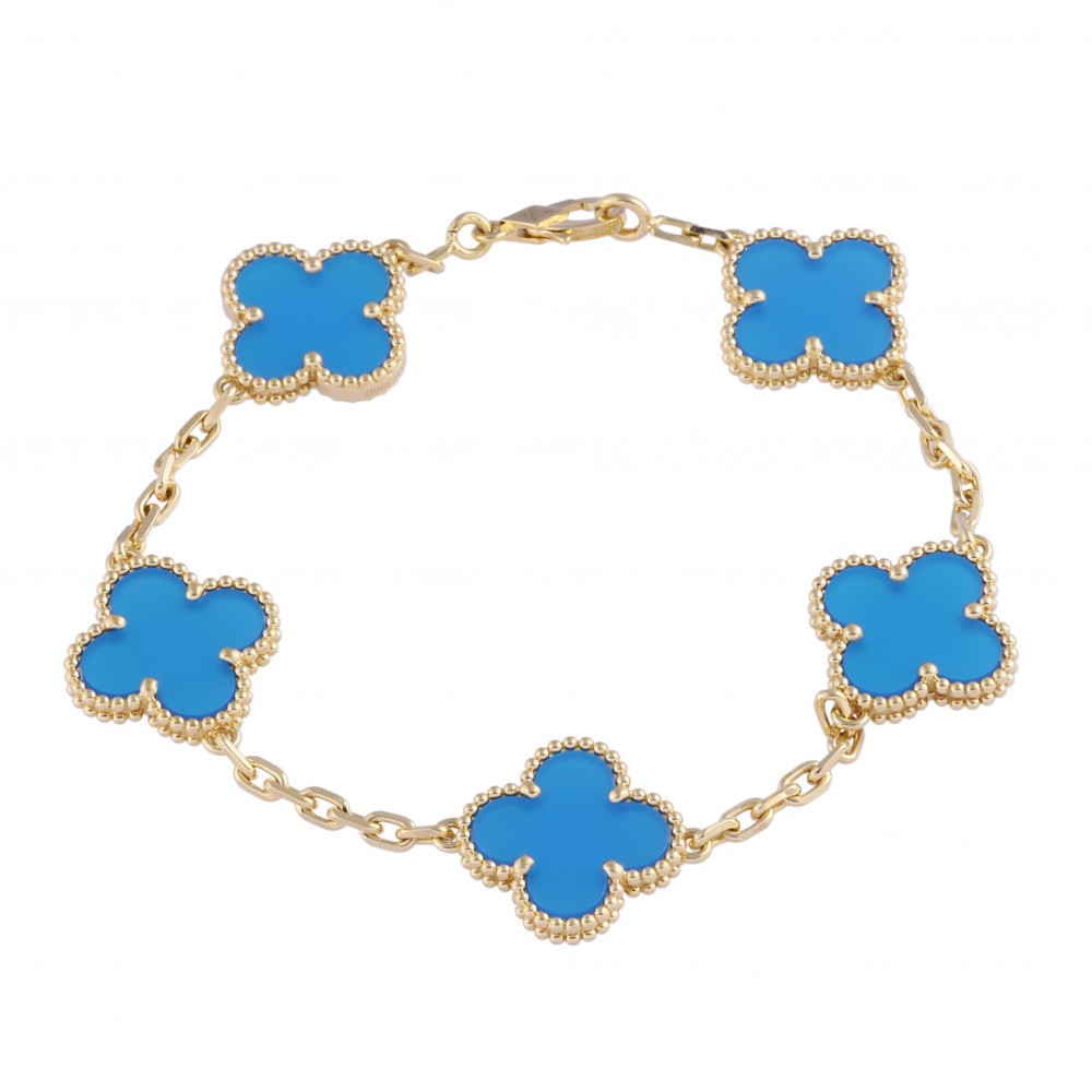 Van Cleef & Arpels Vintage Alhambra Bracelet 18K Yellow Gold VCARP34900