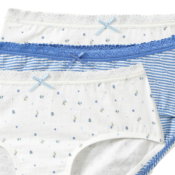 Yigga 3 Mädchen Pantys mit Bio-Baumwolle