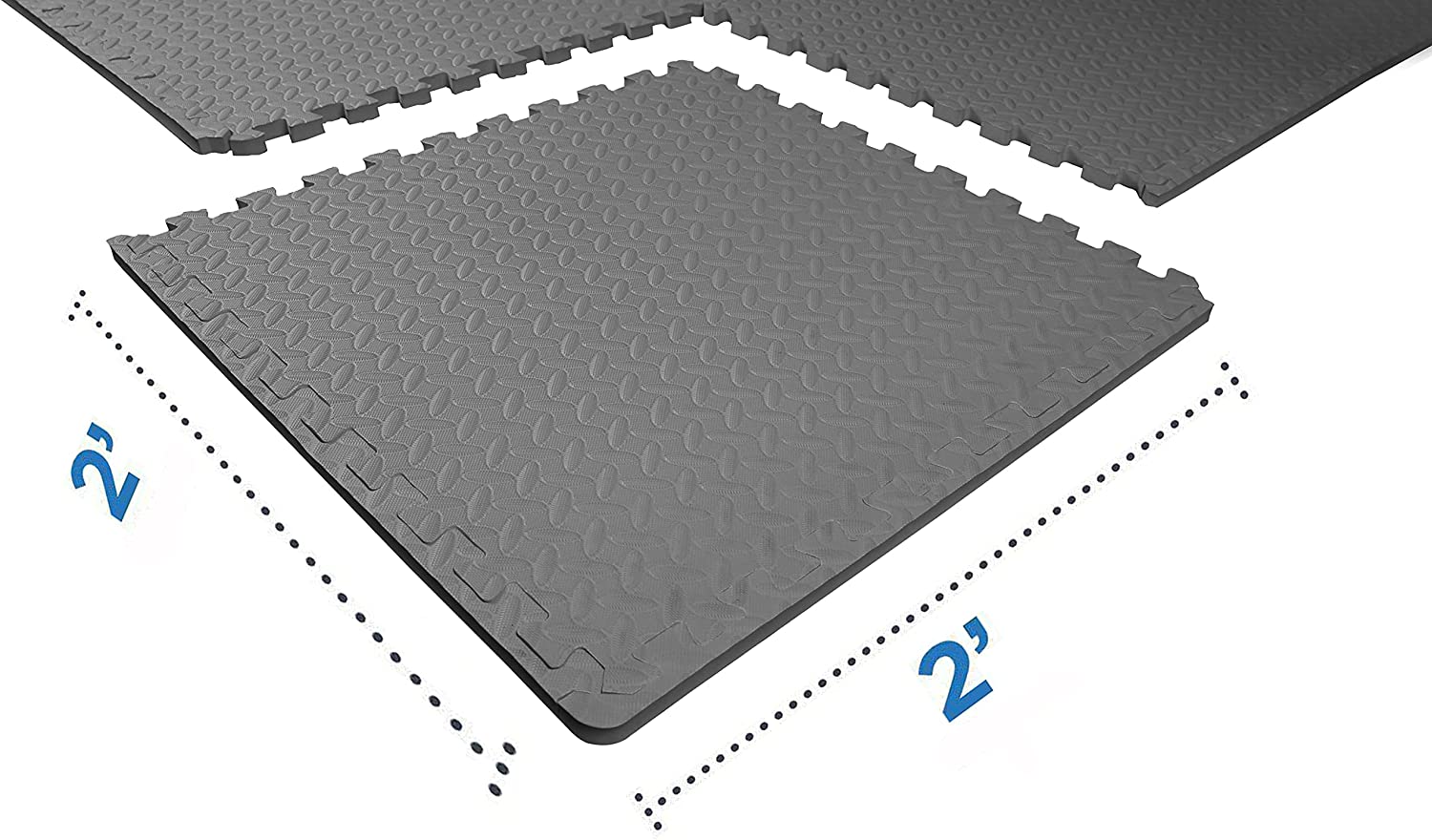 BalanceFrom Puzzle Exercise Mat with EVA Foam Interlocking Tiles