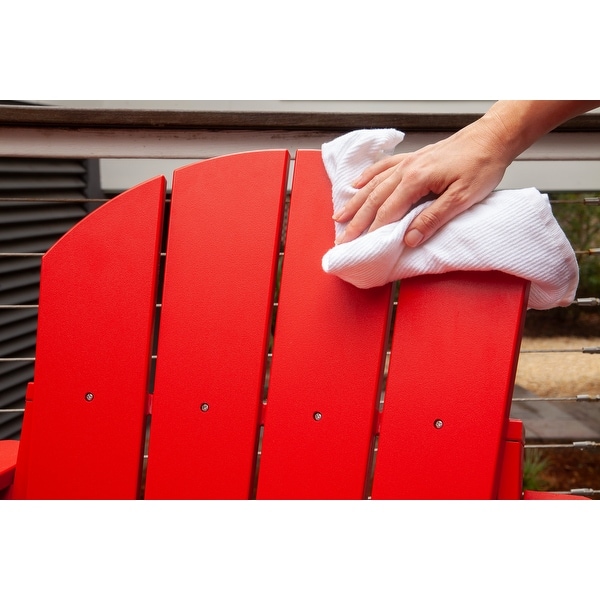 Leisure Line Recycled Plastic Folding Adirondack Chair