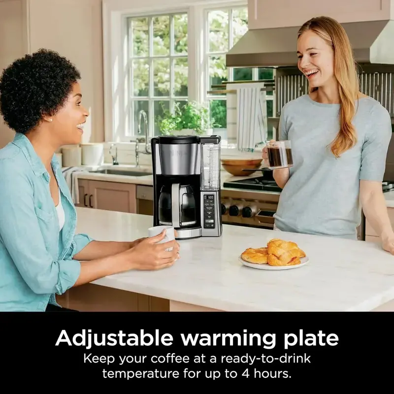 Programmable Dual-Brew Coffee Maker – Adjustable Warm Plate & Delay Start Feature