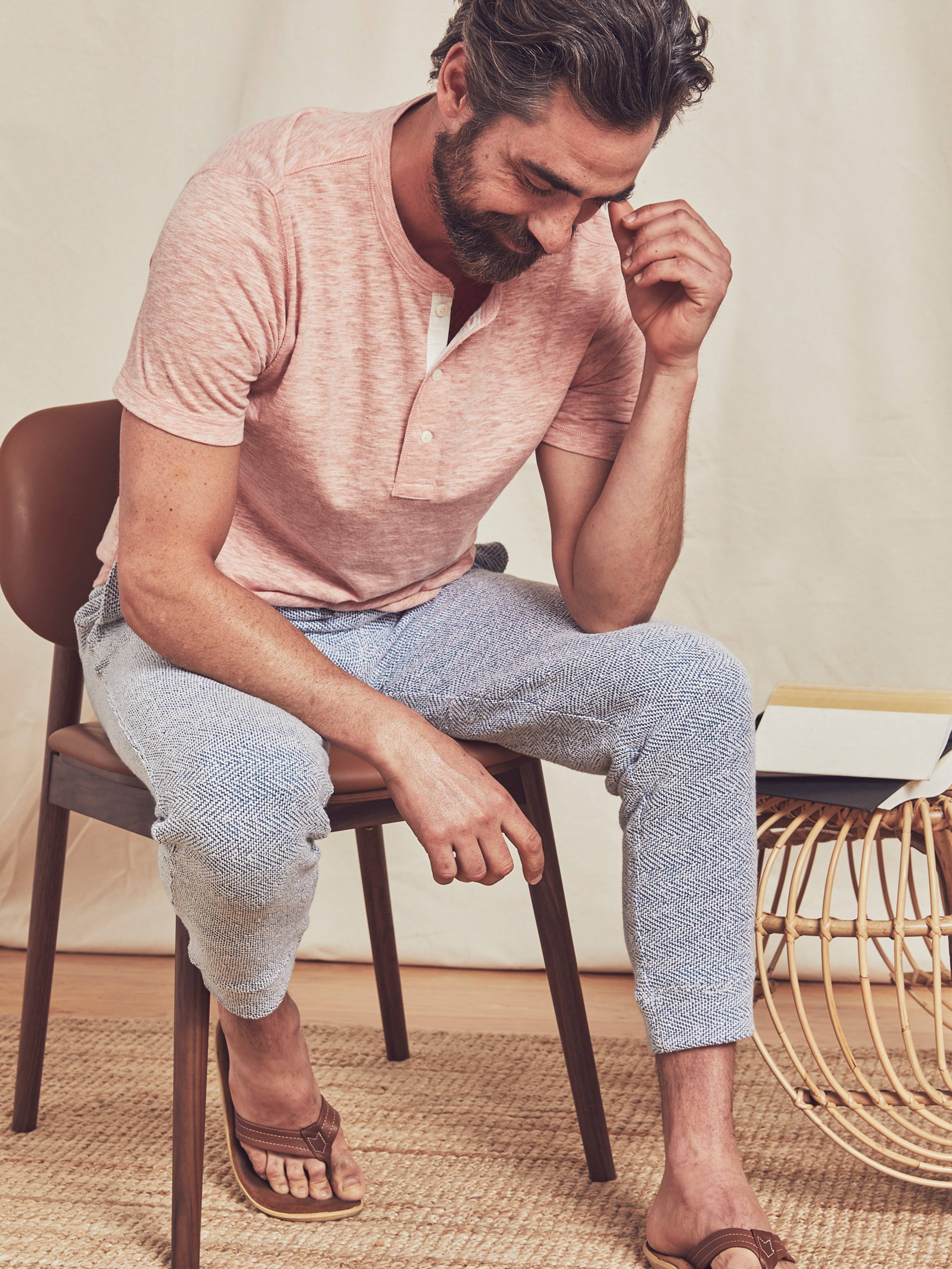 Faherty Men&s Whitewater Sweatpant - Medium - Whitewater