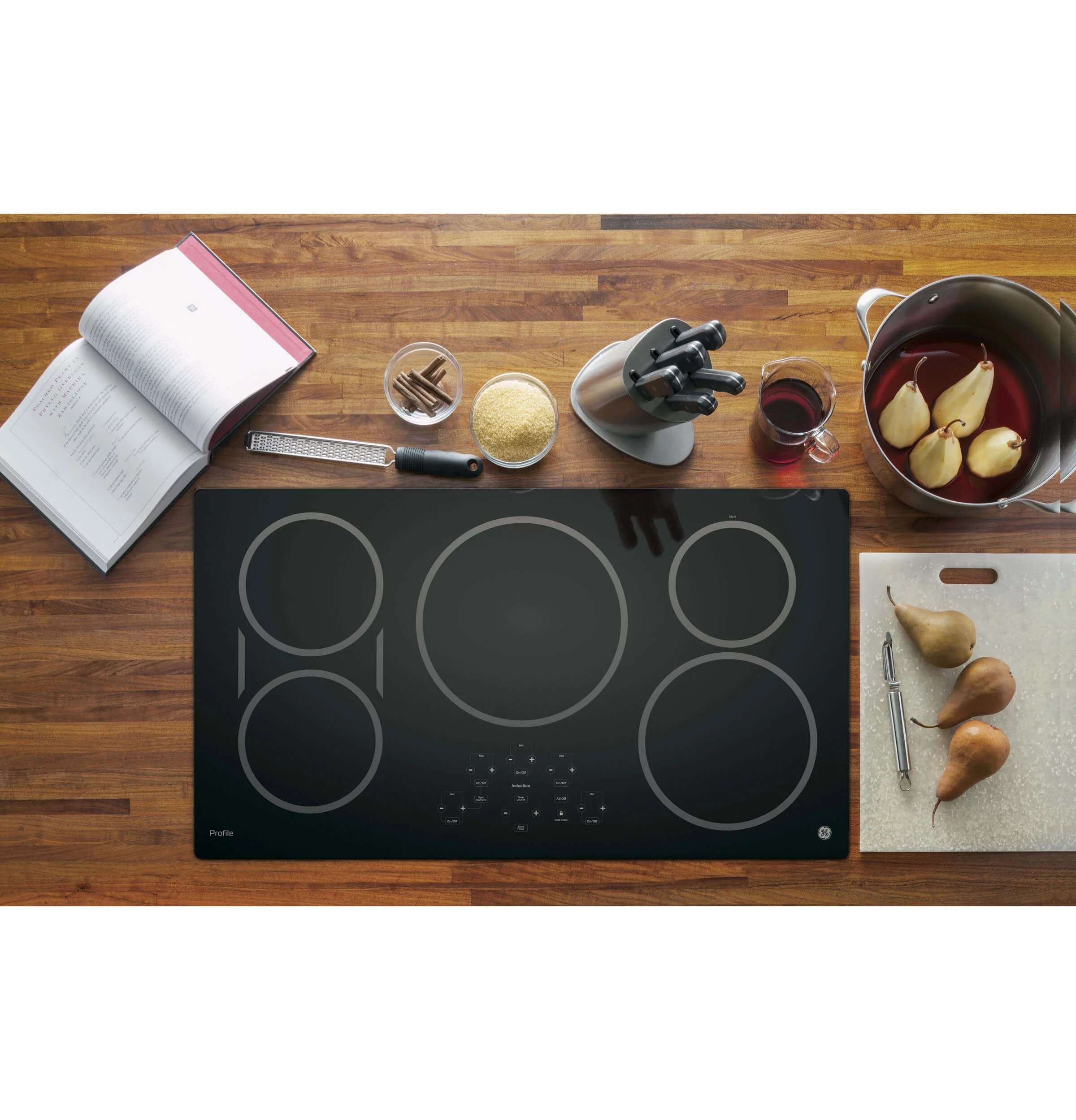 GE Appliances PHP9036DJBB 36 Inch Induction Smoothtop Cooktop Black