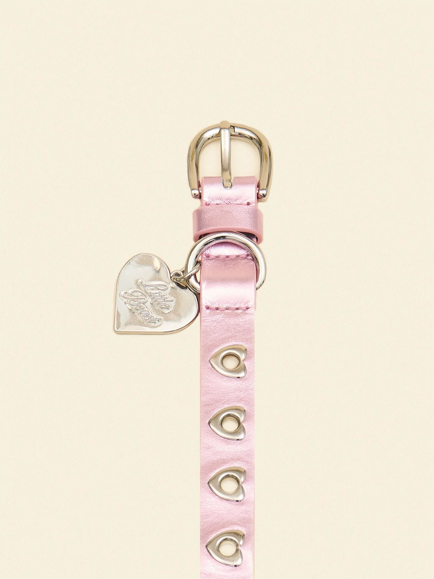 You Mean The World To Me Collar - Metallic Pink