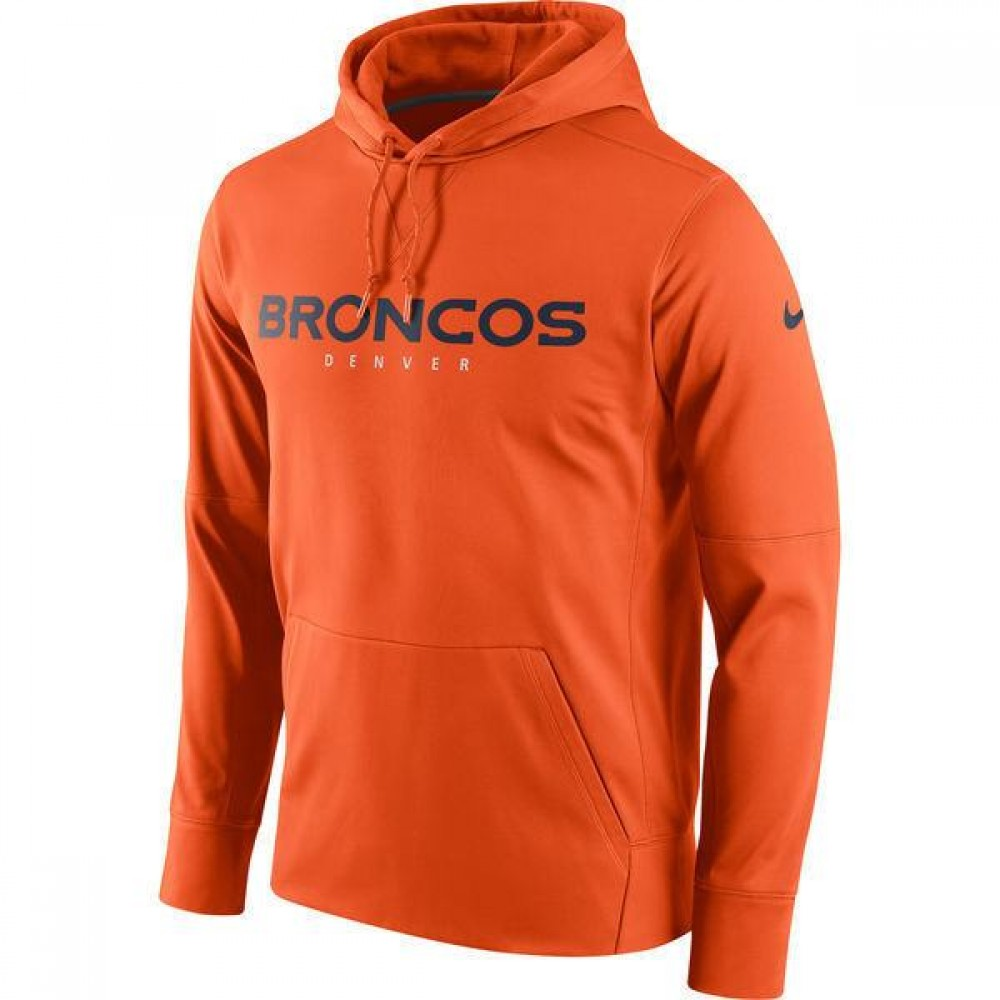 Men's Denver Broncos Club Therma NFL Pullover Hoodie