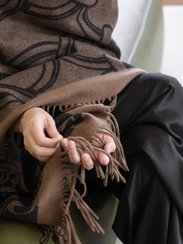 CP054 - Wool & Cashmere Throw Blanket - 220x140cm