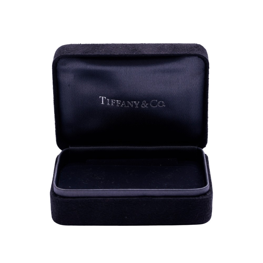 Tiffany & Co. Atlas Hoop Earrings 18K White Gold Diamond