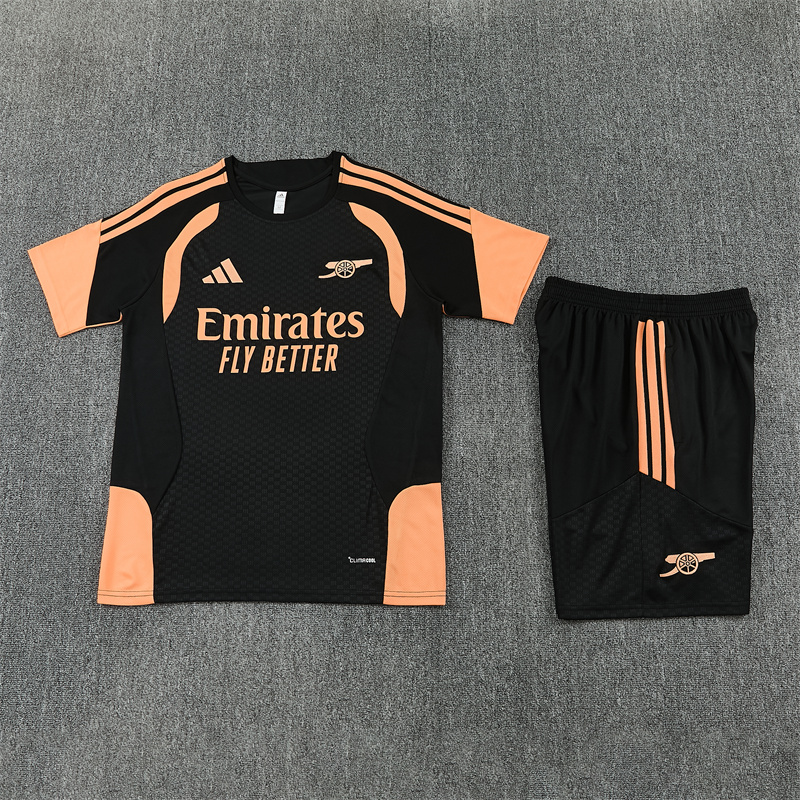 Arsenal 26/27 Short Sleeves Training Suit-Black 3