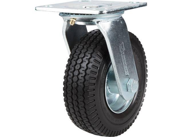 Strongway 6in Swivel Flat-Free Solid Polyurethane Caster 300lb Cap Sawtooth 22207002