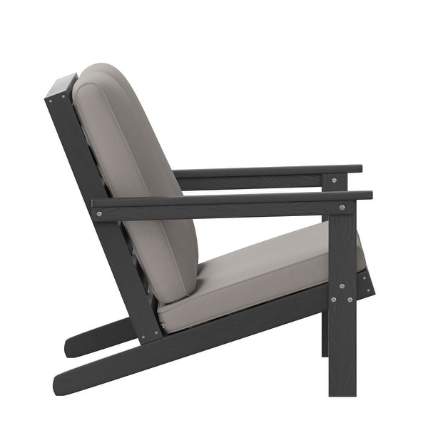 AllWeather Poly Resin Adirondack Loveseat and Cushions