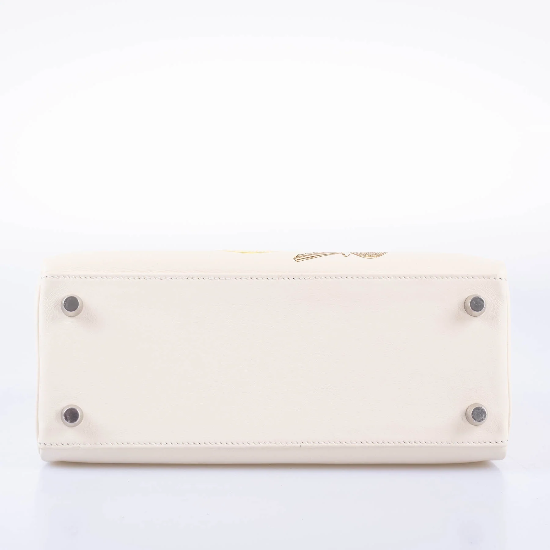 Hermès Kelly 25 Retourne In & Out Nata Swift Palladium Hardware