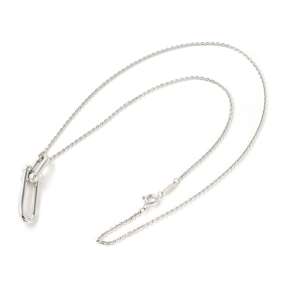 Tiffany & Co. Hardware Thin Link Sterling Silver Necklace 63104310
