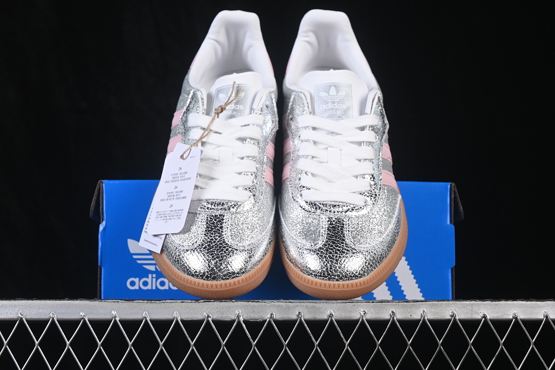 Adidas Samba Og Casual Sneakers Silver/Pink/Silver JR6695