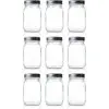 Seacoast Regular Mouth Mason Jars with Steel Lids and Bands, 16-Ounces (Set Of – 9 Pieces)