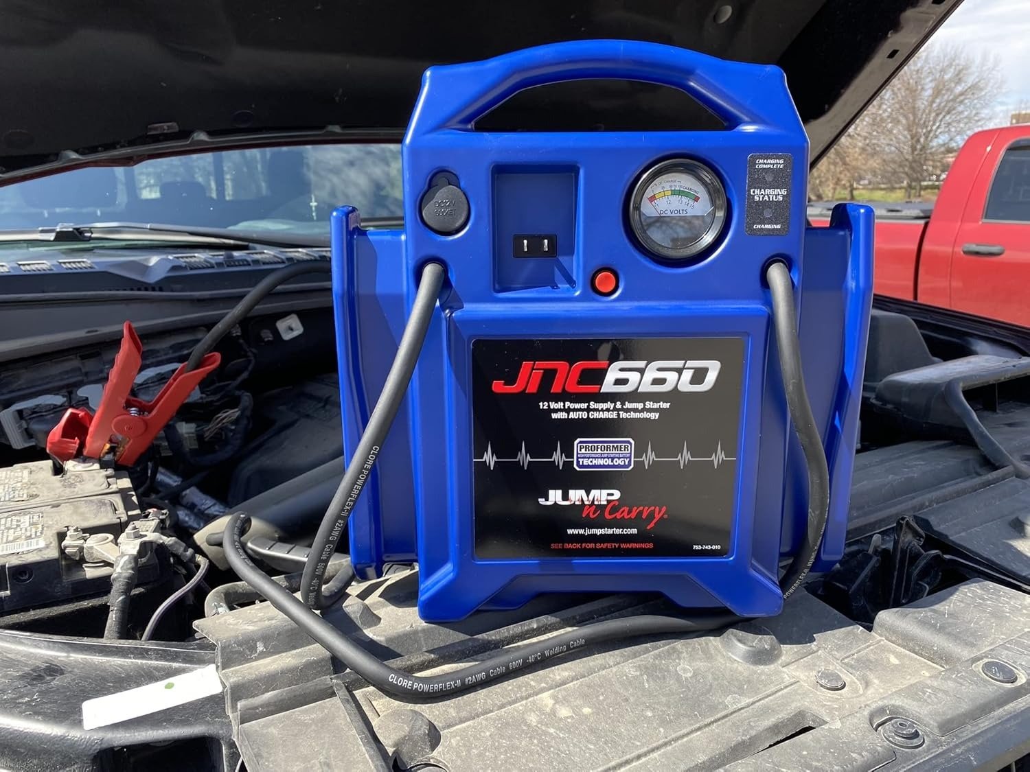 1700 Peak Amp 12 Volt Jump Starter , Blue