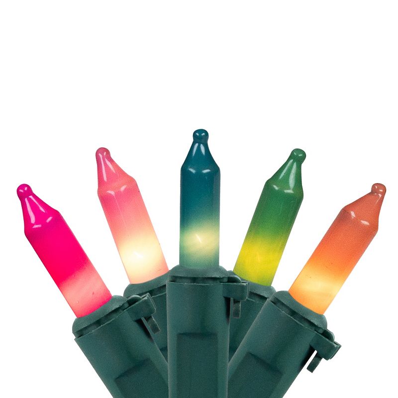 Northlight Pastel Mini Christmas Light Set - Multi-Color - 10' Green Wire - 50ct