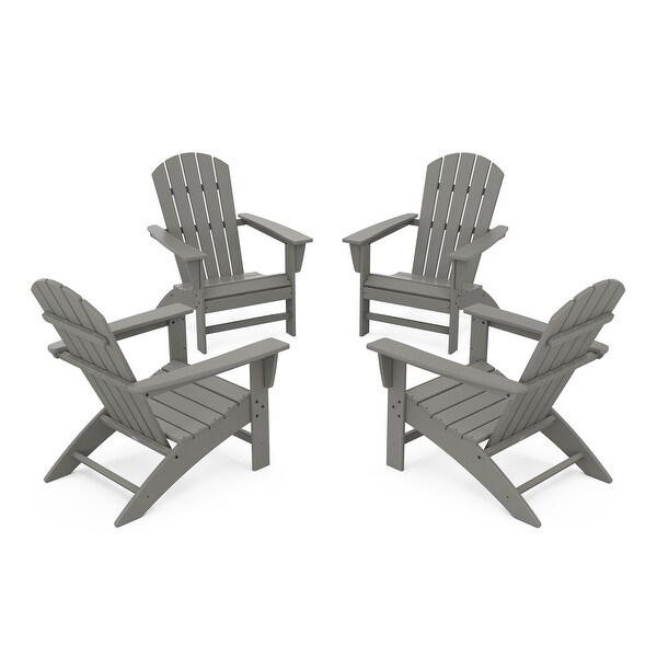 POLYWOOD Nautical 4Piece Adirondack Conversation Set
