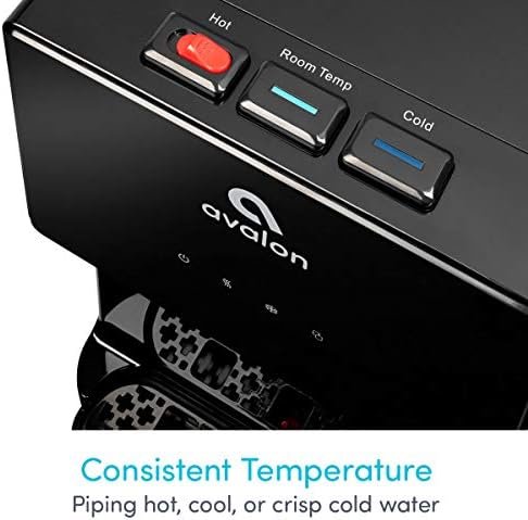 Bottom Loading Water Cooler Water Dispenser with 3 Temperature Settings – Hot, Cold & Room Water, Durable Stainless Steel Construction, Anti-Microbial Coating