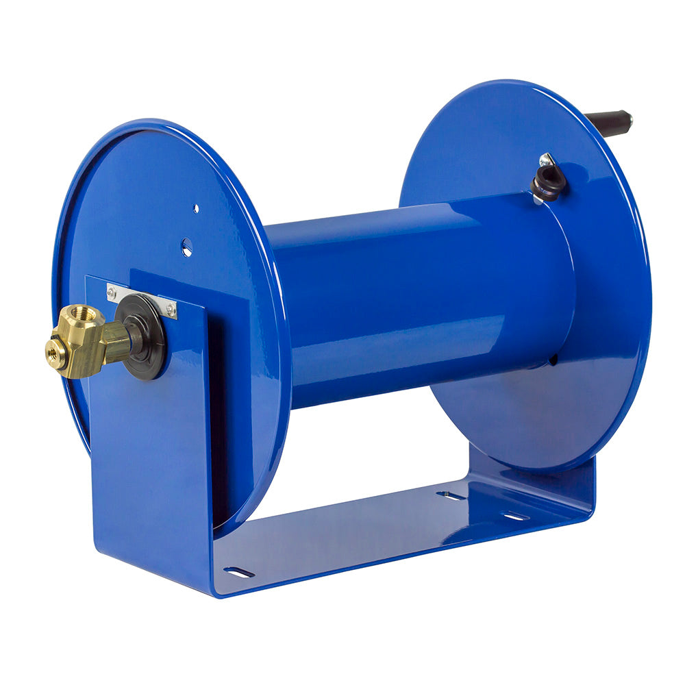 Coxreels 100 Series Compact Hand Crank Lightweight Water and Air Hose Reel, Blue