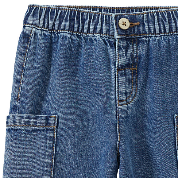 Topomini Pure Collection Baby Cargo-Jeans mit Elastikbund