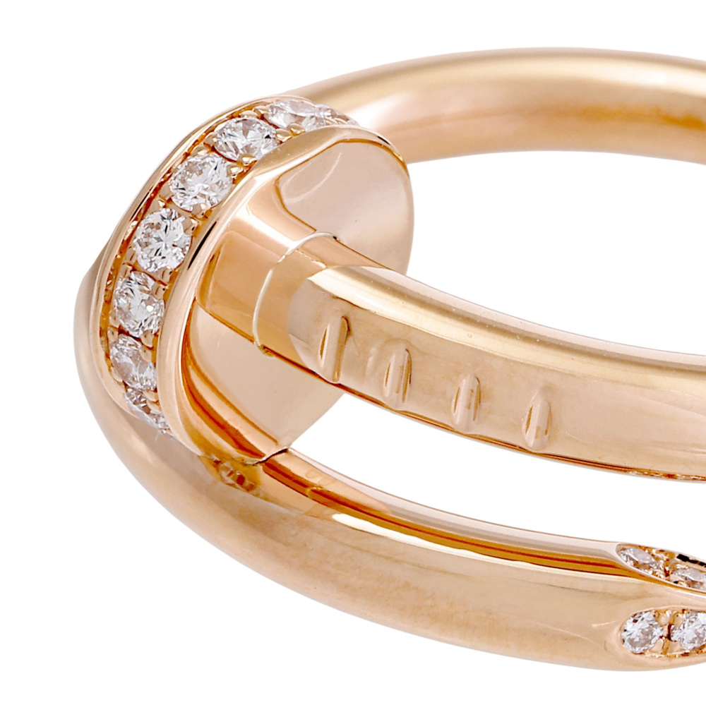 Cartier Juste un Clou Classic Model Ring 18K Rose Gold Diamond B4094800