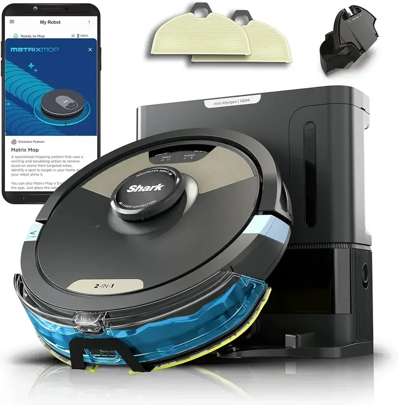 Robot Vacuum and Mop Combo – High-Suction Floor Cleaner with 60-Day Dustbin Capacity & Smart Navigation