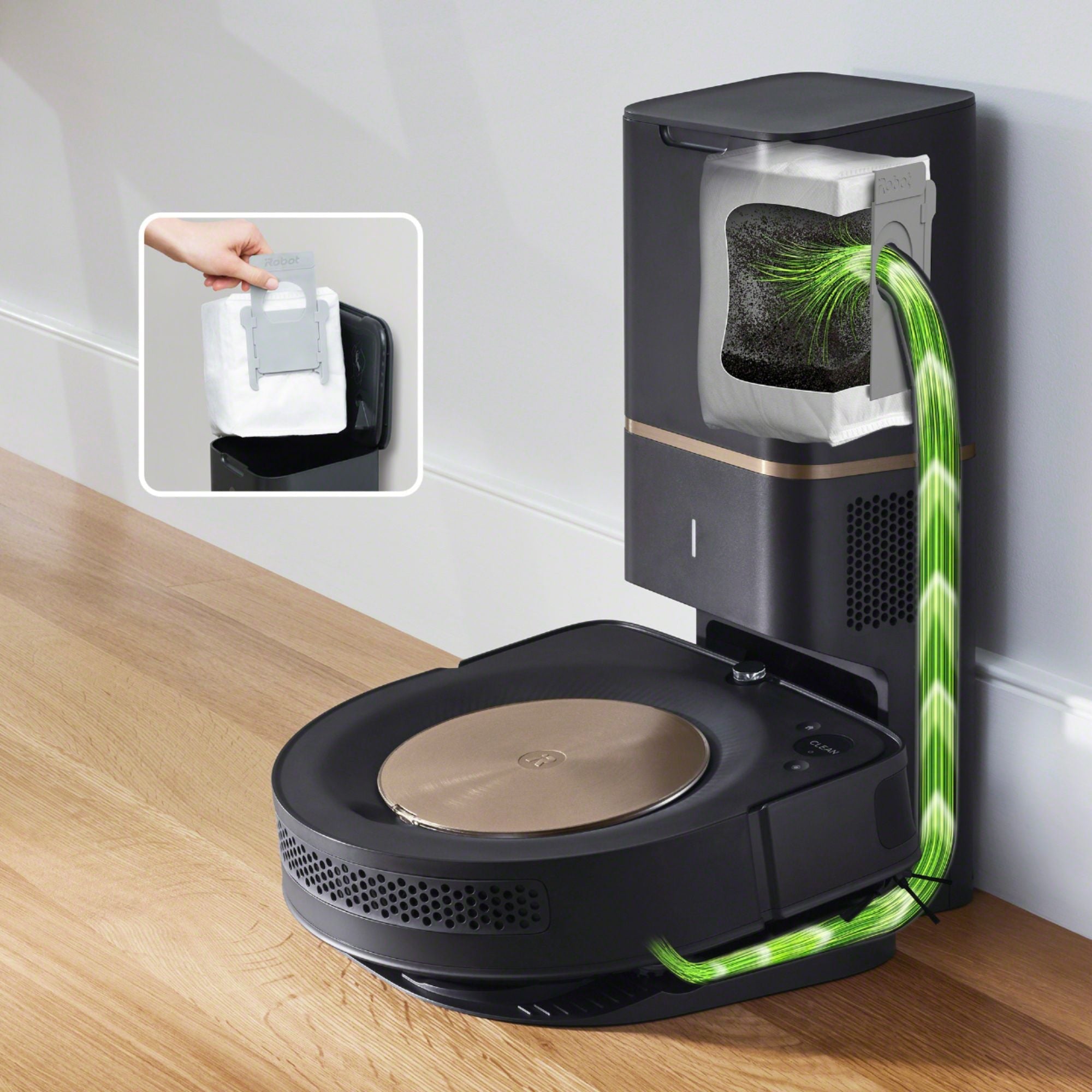 iRobot Roomba s9+ (9550) Wi-Fi Connected Self-Emptying Robot Vacuum - Java Black
