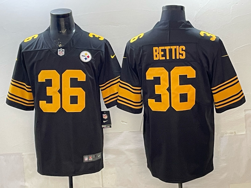 Men's Pittsburgh Steelers Jerome Bettis #36 Black Alternate Legend Jersey