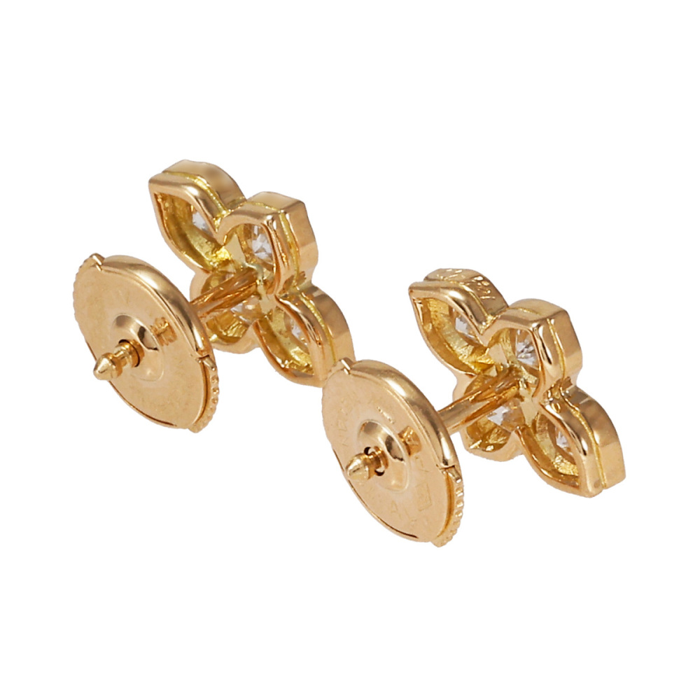 Cartier Hindu Earrings 18K Yellow Gold Diamond