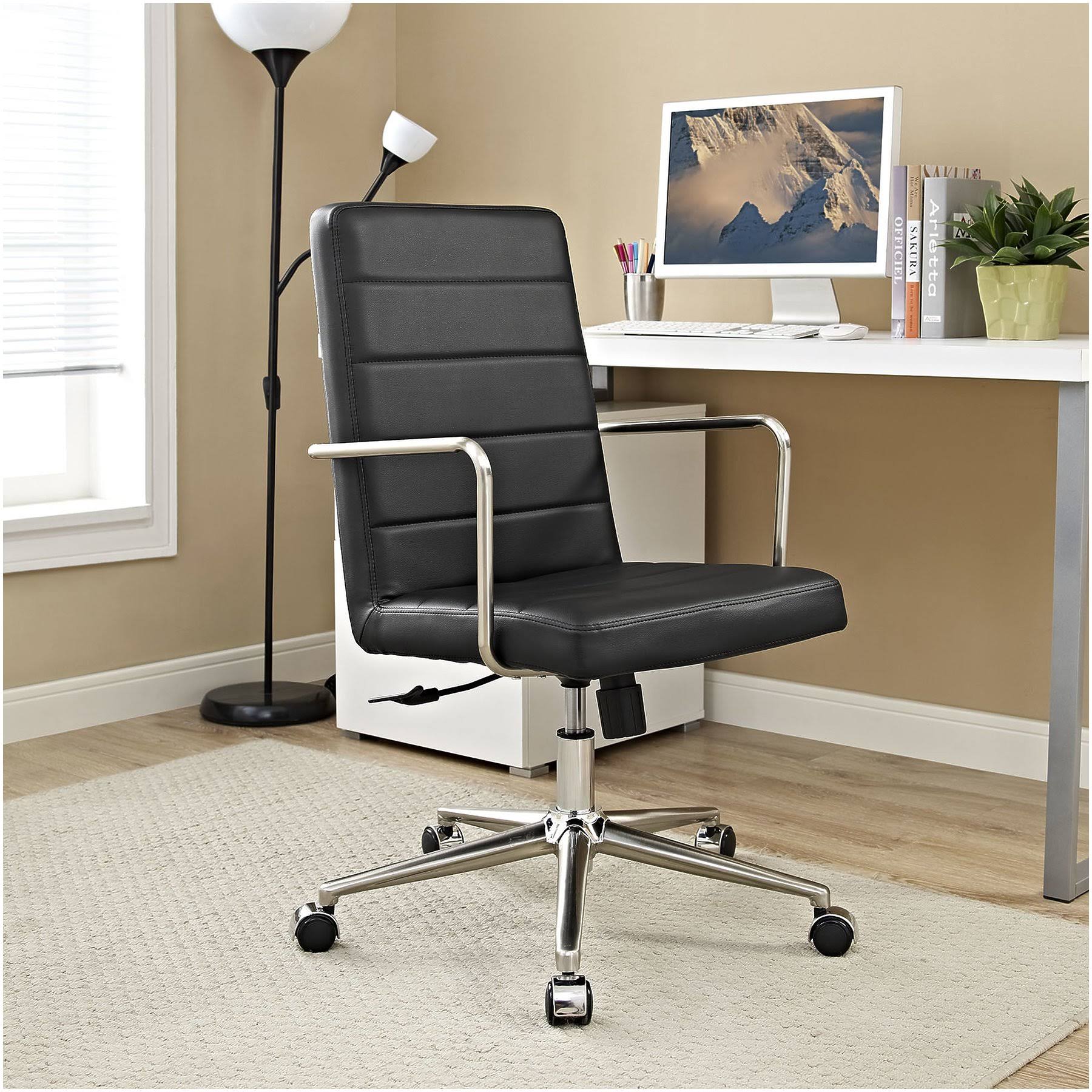 Modway Cavalier Black Highback Office Chair