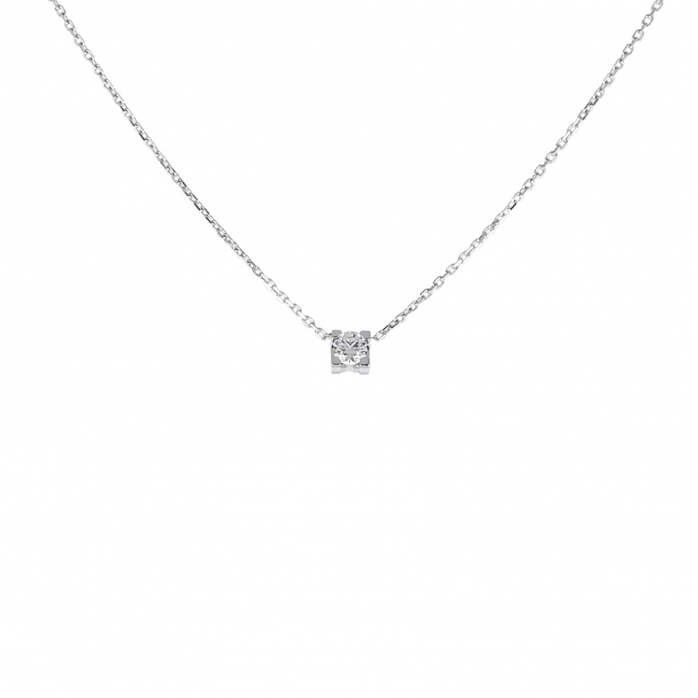 Cartier C Do Necklace 18K White Gold Diamond N7424280