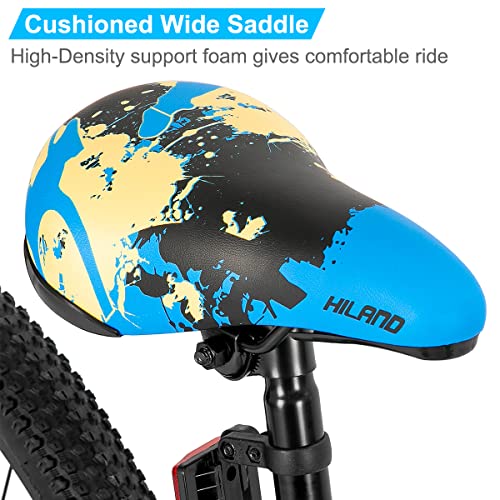 Hiland 26 inch BMX Bike Beginner-Level to Advanced Riders with 2 Pegs Steel Frame Blue