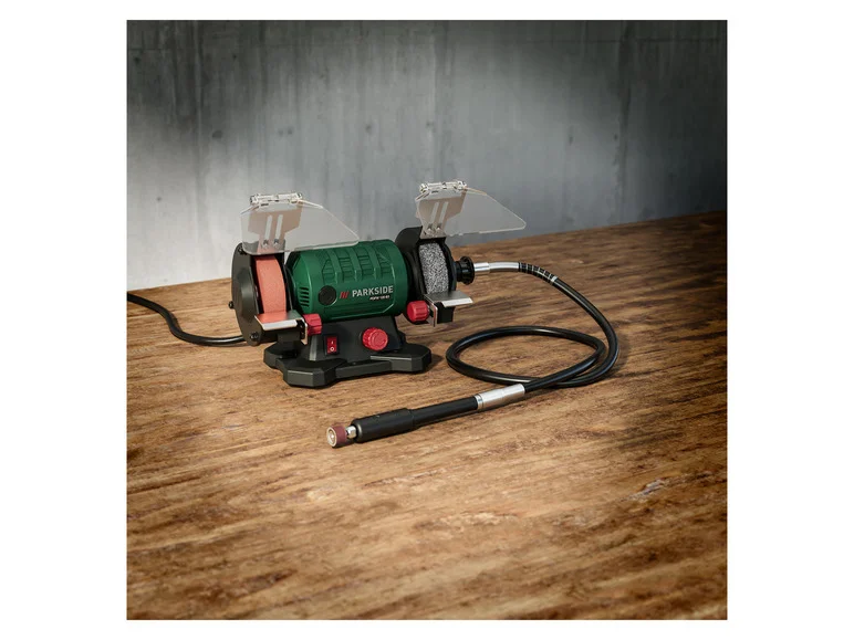 PARKSIDE® Touret à meuler double avec arbre flexible PDFW 120 B3, 120 W