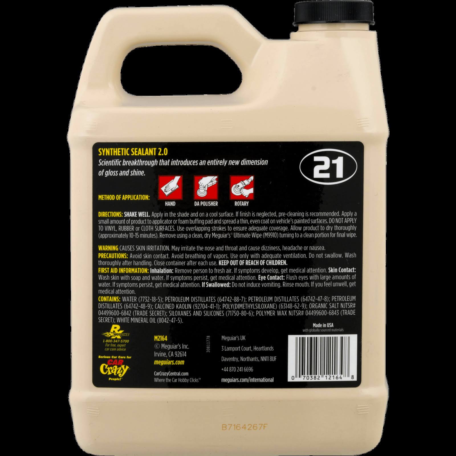 Meguiars M2164 Synthetic Sealant 2.0 - 64 oz.