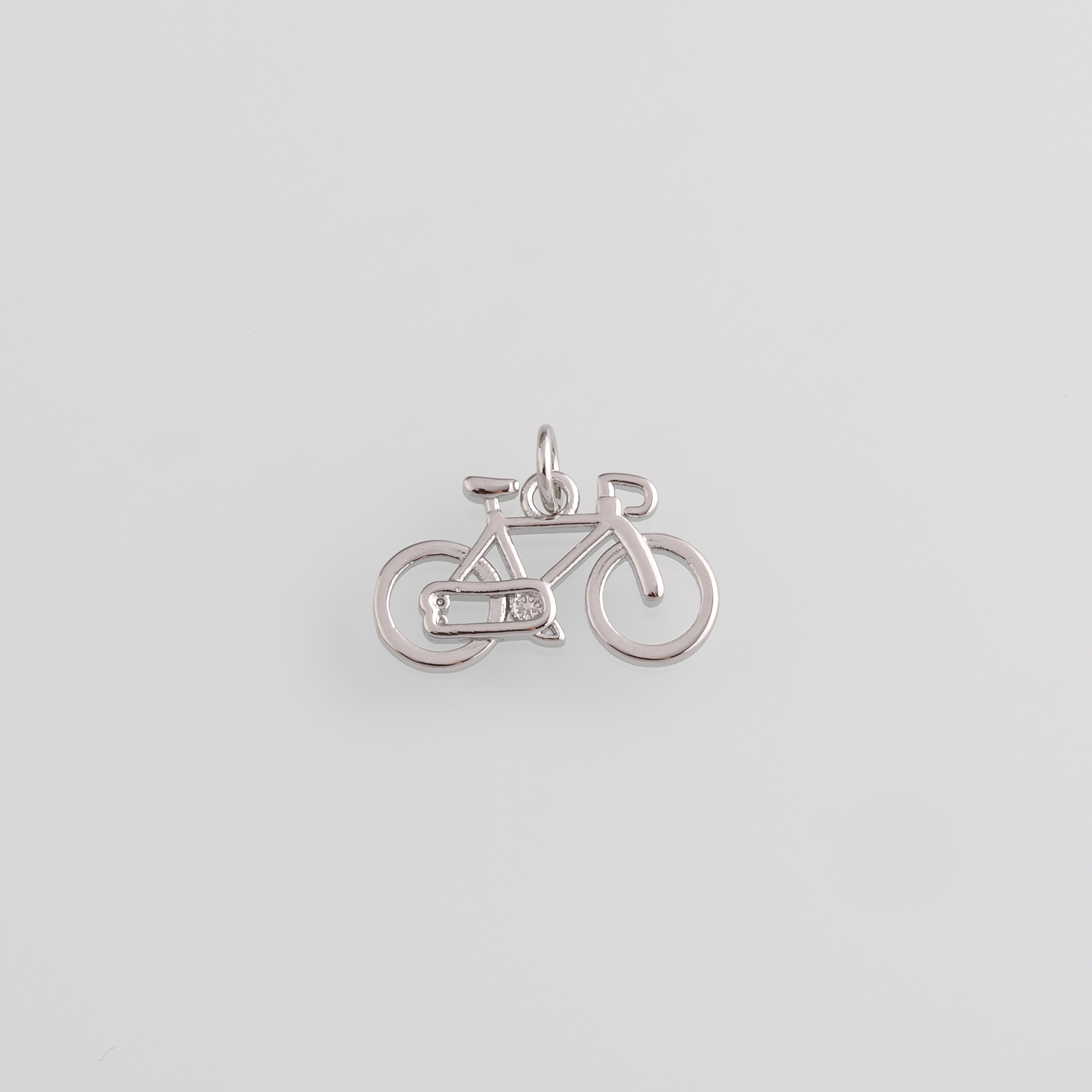 18K Gold Filled Bicycle Pendant,Bicycle Charm Earrings Necklace for DIY Jewelry Making Supply