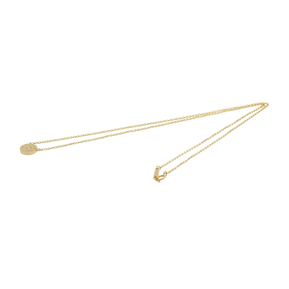 Tiffany & Co. Tiffany 1837 Circle 1PD Necklace 18K Yellow Gold Diamond