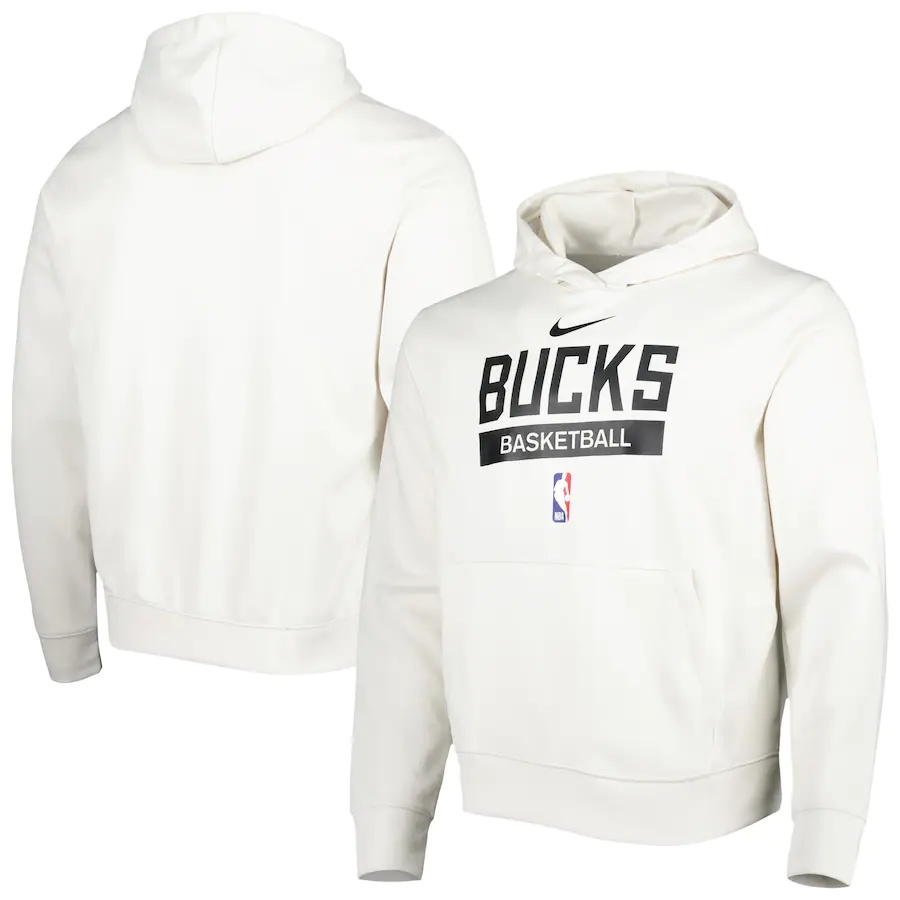 Men's Milwaukee Bucks 2022/23 Spotlight On-Court Practice Performance Pullover Hoodie