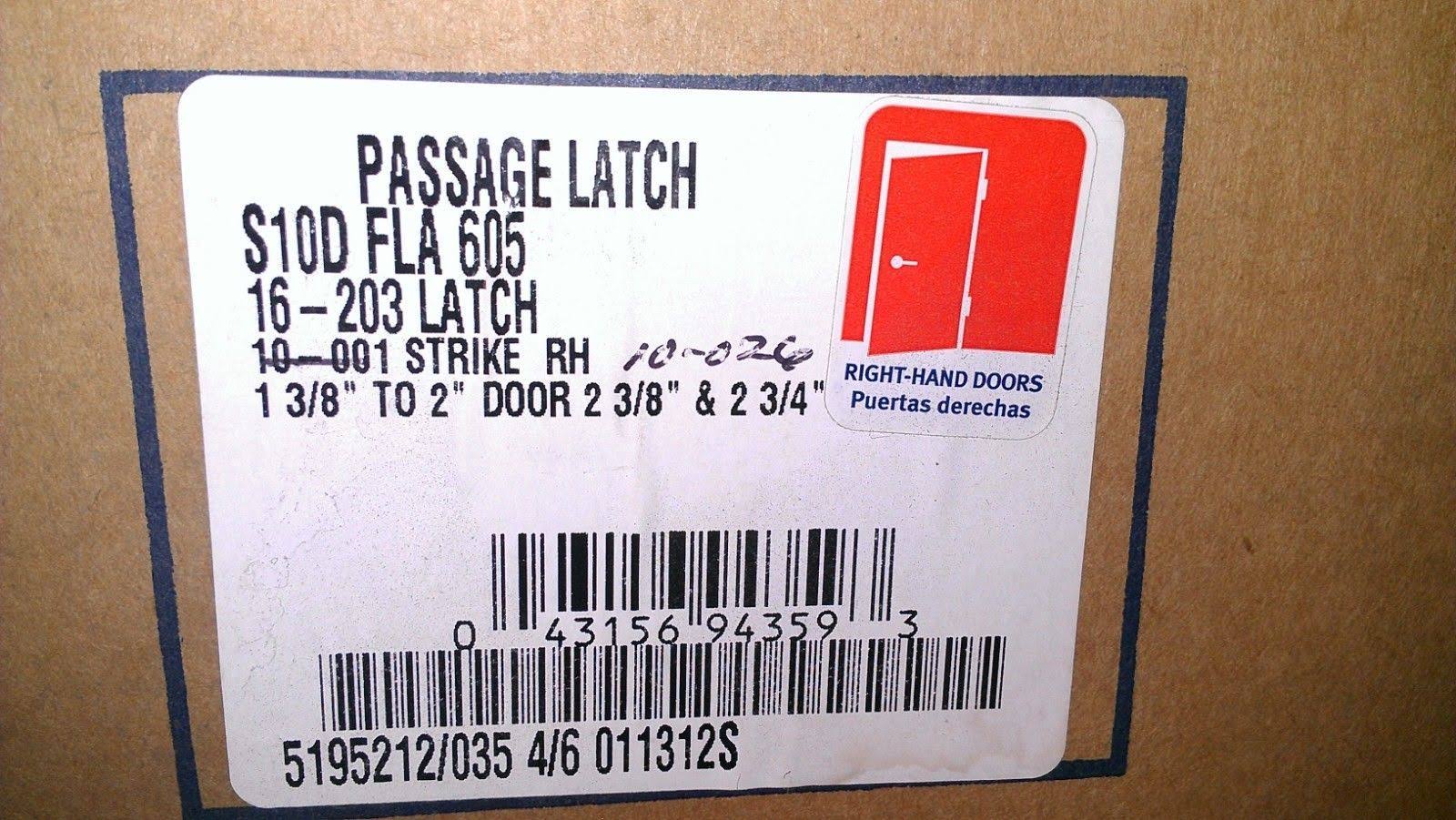 Schlage S10FLA605RH Flair Right Hand Passage Leverset in Polished Brass