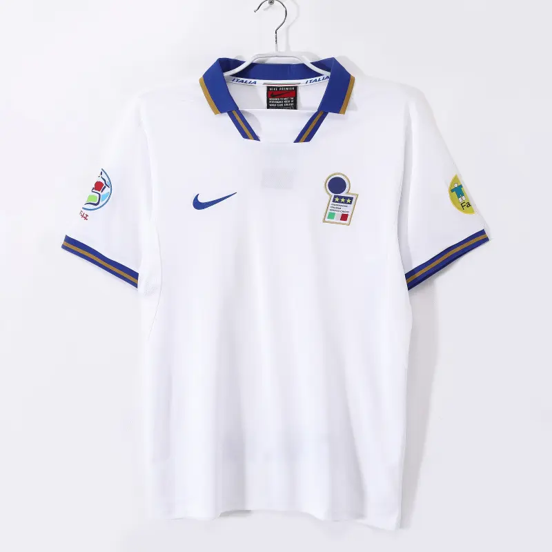 Retro Italy 1996 Away White with badges