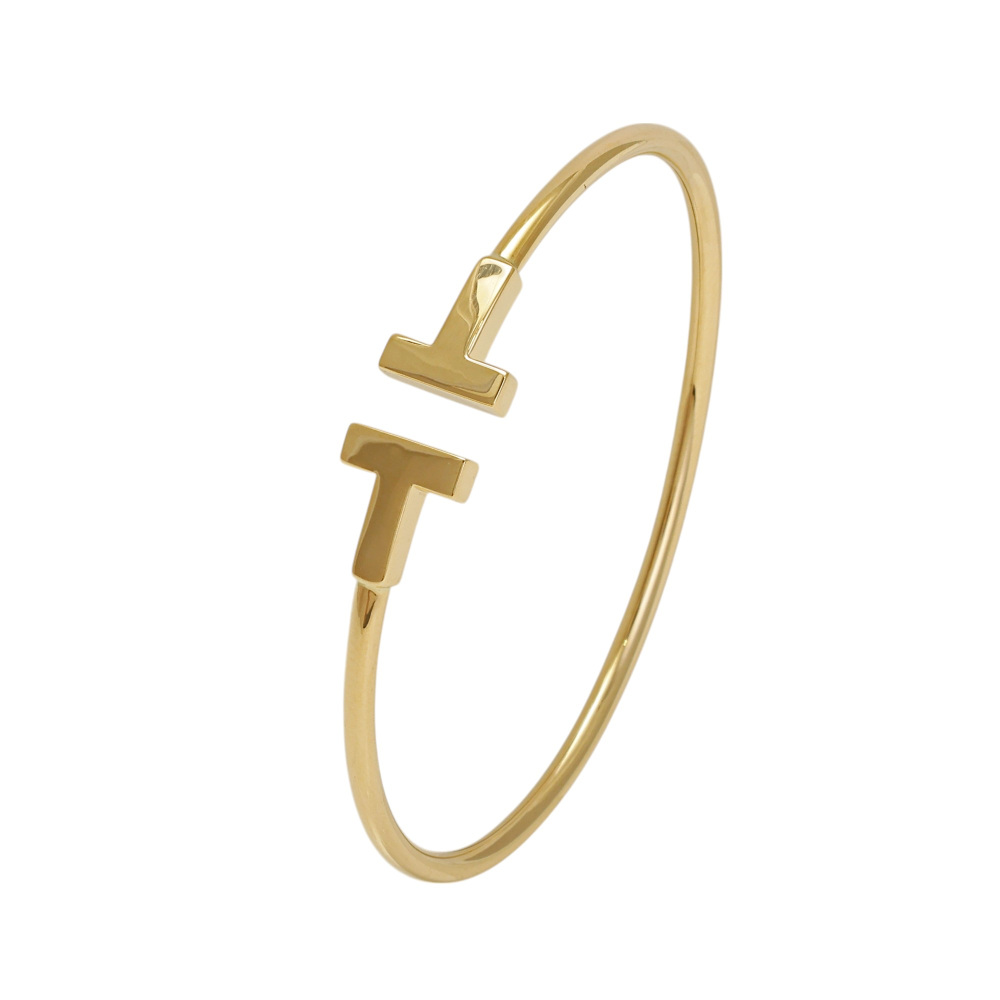 Tiffany & Co. Tiffany T Narrow Bracelet 18K Yellow Gold 60010766