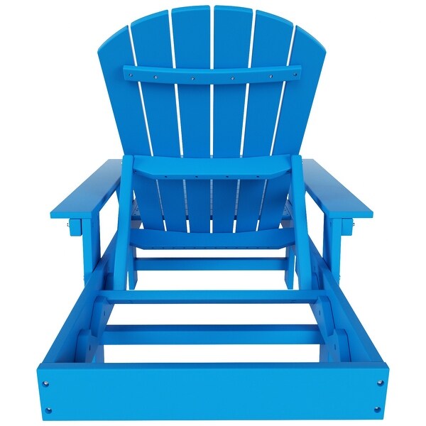 Polytrends Altura Poly EcoFriendly All Weather Reclining Chaise Lounge with Arms
