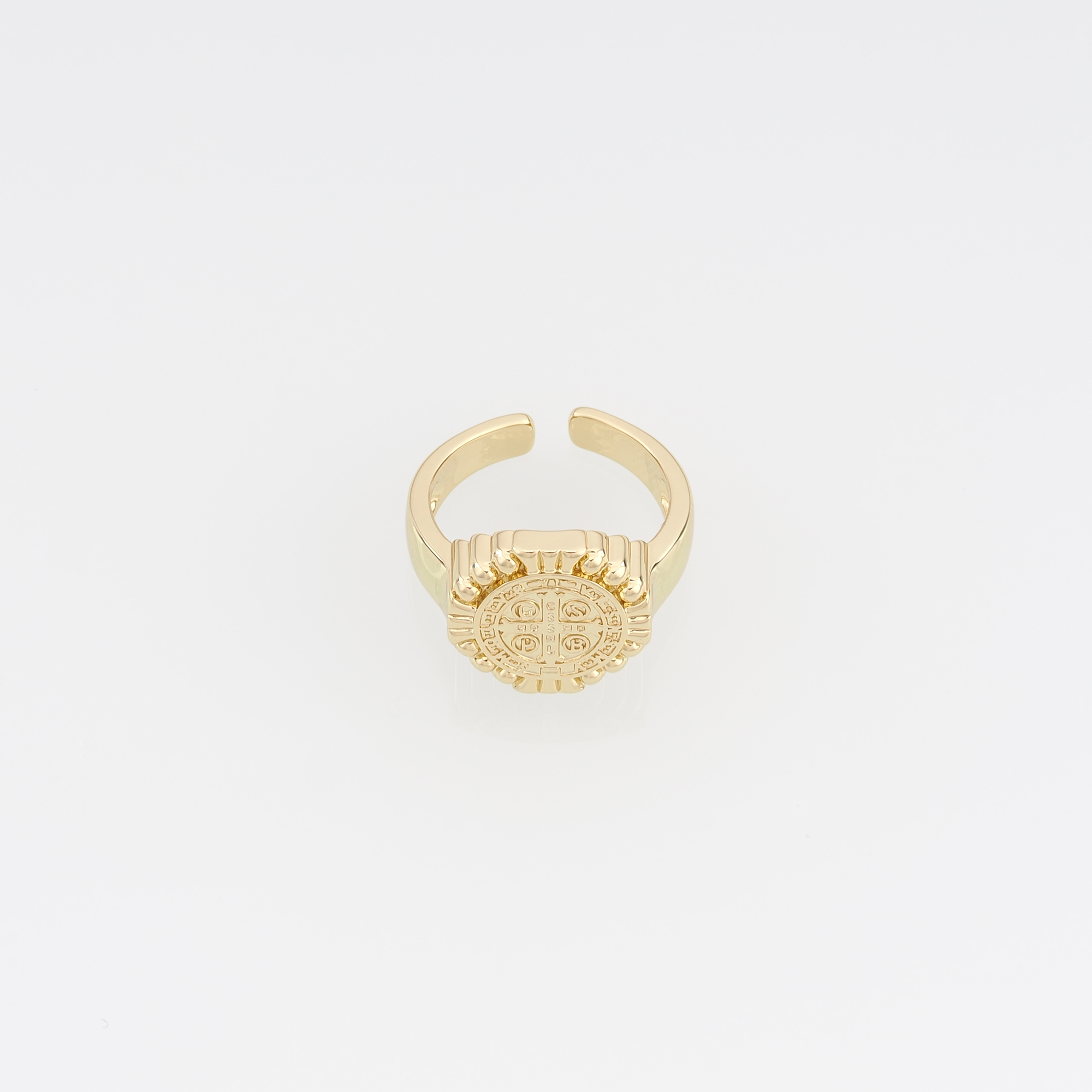 18K Gold Filled Benedict Rings,Religious Ring,Adjustable Ring,Dainty Ring,Open Ring